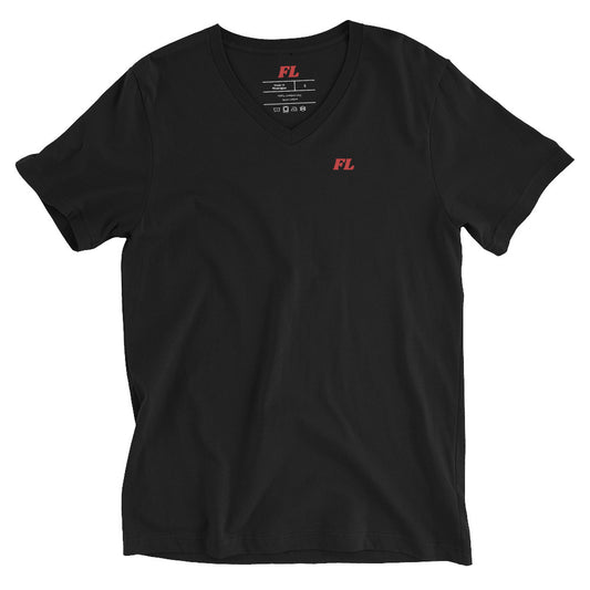 Kurzärmeliges FL-T-Shirt mit V-Ausschnitt